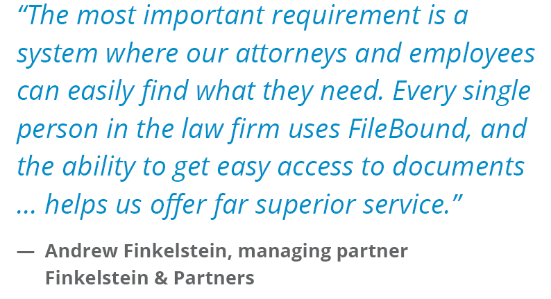 FileBound Testimonial Law