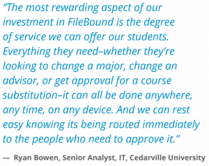 Higher Education Testimonial FileBound